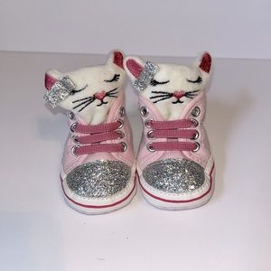 3-6 month baby girl kitty shoes